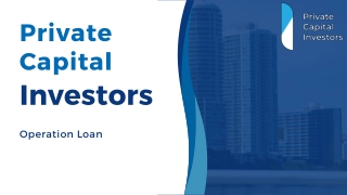 What is an Operation Loan? - Private Capital Investors