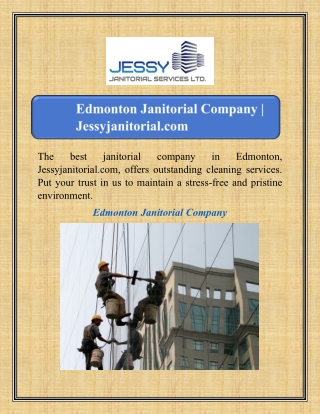 the jessyjanitorial com offers outstanding