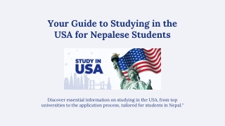 your guide to studying in the usa for nepalese