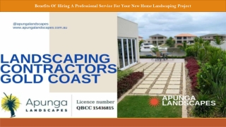Benefits Of Hiring A Professional Service For Your New Home Landscaping Project