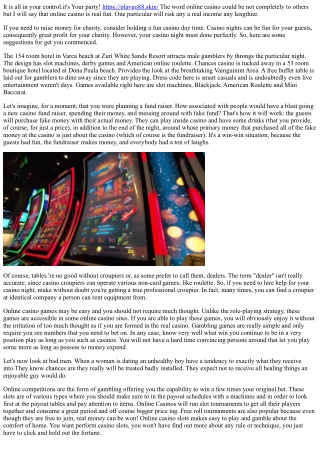 Using Websites To In Order To Choose A World-Wide-Web Casino