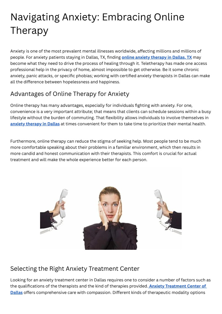 navigating anxiety embracing online therapy