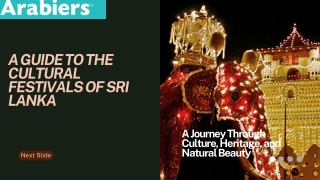 a guide to the cultural festivals of sri lanka