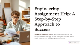 engineering assignment help a step by step