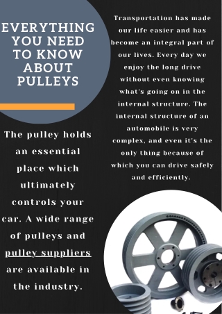 Everything you need to know about pulleys