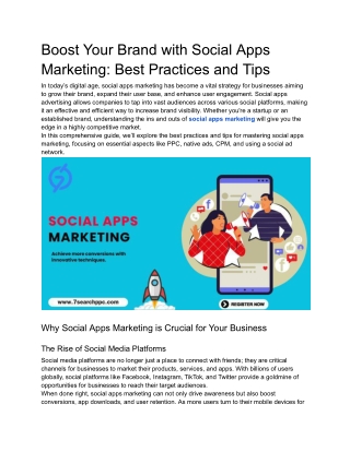 boost your brand with social apps marketing best