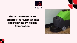 The Ultimate Guide to Terrazzo Floor Maintenance and Polishing by The Malish