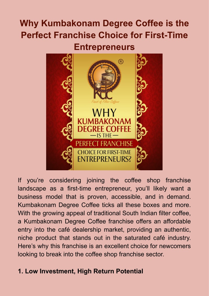 why kumbakonam degree coffee is the perfect