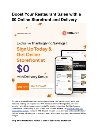 boost your restaurant sales with a 0 online