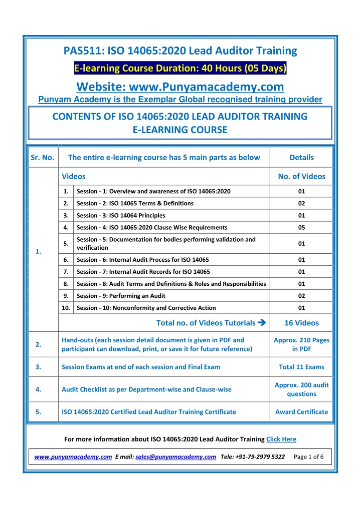 pas511 iso 14065 2020 lead auditor training