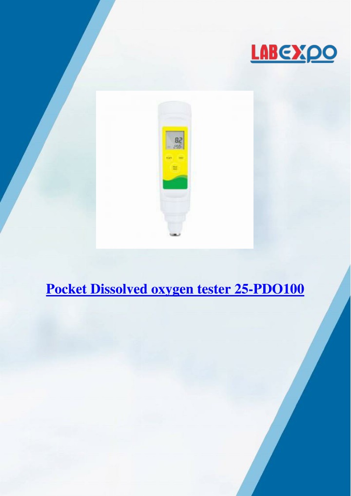 pocket dissolved oxygen tester 25 pdo100