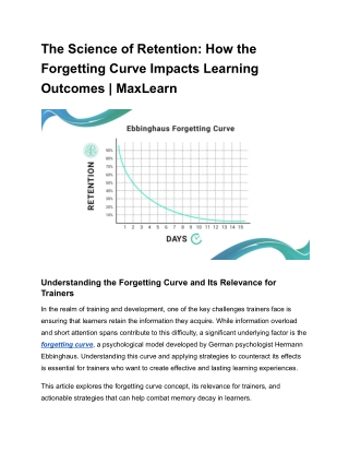 the science of retention how the forgetting curve