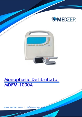 monophasic defibrillator mdfm 1000a