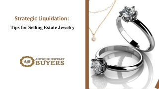 Get Top Value for Your Estate Jewelry