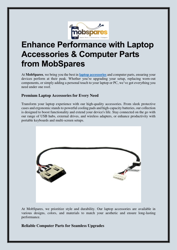 enhance performance with laptop accessories