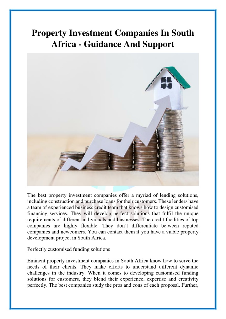 property investment companies in south africa