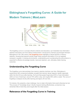 ebbinghaus s forgetting curve a guide for