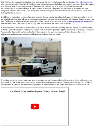 the text app for inmates is an leading edge