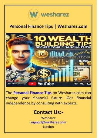 Personal Finance Tips  Wesharez.com