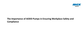 The Importance of AODD Pumps in Ensuring Workplace Safety and Compliance