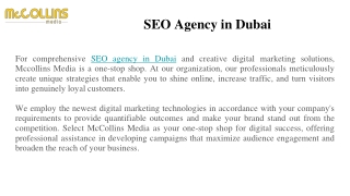 SEO Agency in Dubai