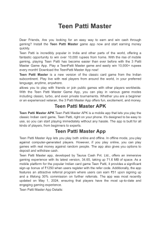 Teen Patti Master