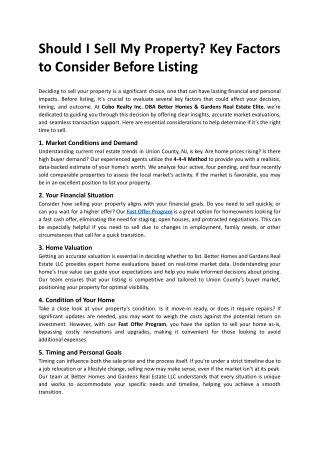 How to Sell My House for Cash: Benefits of a Fast Offer in Union County