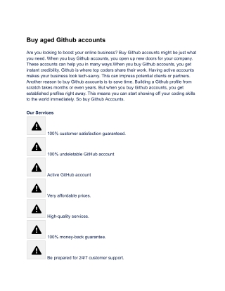_  Buy aged Github accounts