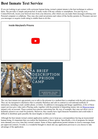 best inmate text service