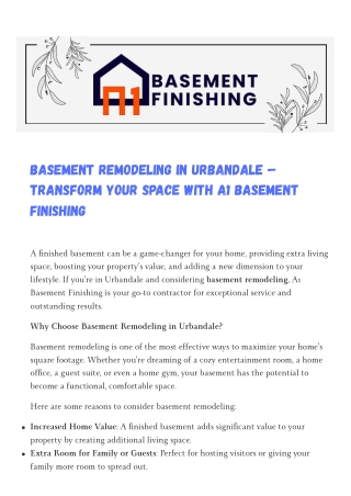 Basement Remodeling in Urbandale