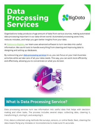 Leading Data Processing Services