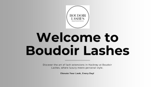 Your Perfect Lash Extensions in Hackney