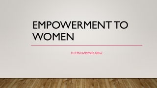 empowerment to women