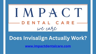 does invisalign actually work