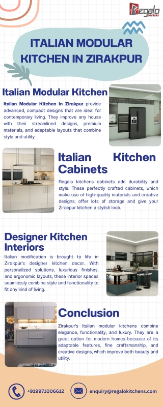 Italian Modular Kitchen In Zirakpur