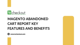 magento abandoned cart report key features