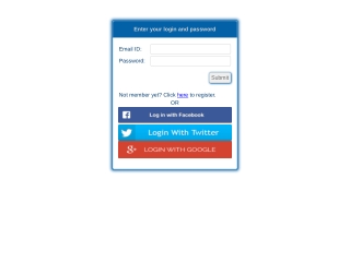 enter your login and password