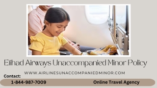 etihad airways unaccompanied minor policy