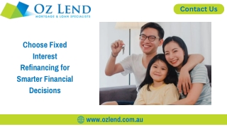 Choose Fixed Interest Refinancing for Smarter Financial Decisions