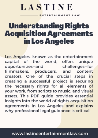 Understanding Rights Acquisition Agreements in Los Angeles