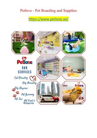 Petlove - Pet Boarding and Supplies