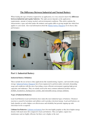 Difference between Industrial and Normal Battery (2)