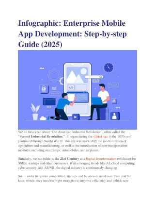 Infographic: Enterprise Mobile App Development: Step-by-step Guide (2025)