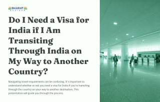 Do I Need a Visa for India if I Am Transiting Through India on My Way to country