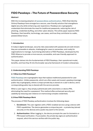 fido passkeys the future of passwordless security