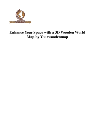 world map wooden