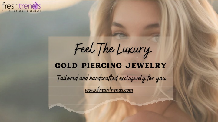 gold piercing jewelry