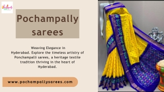 Pochampally Sarees