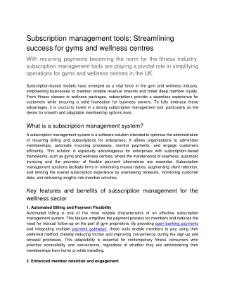 subscription management tools streamlining