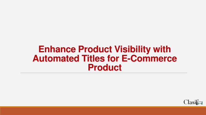 enhance product visibility with automated titles for e commerce product